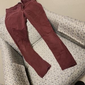 Maroon jeans
